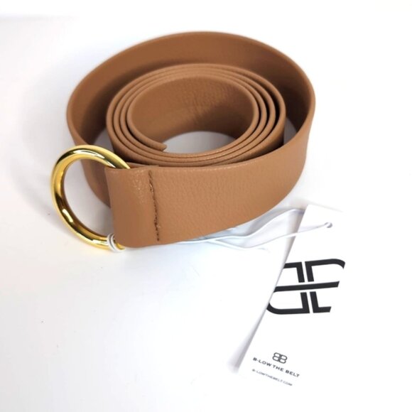 NWT B-Low the Belt Mia Gold and Tan Chic Glam Business Casual Accent Belt - Picture 1 of 6